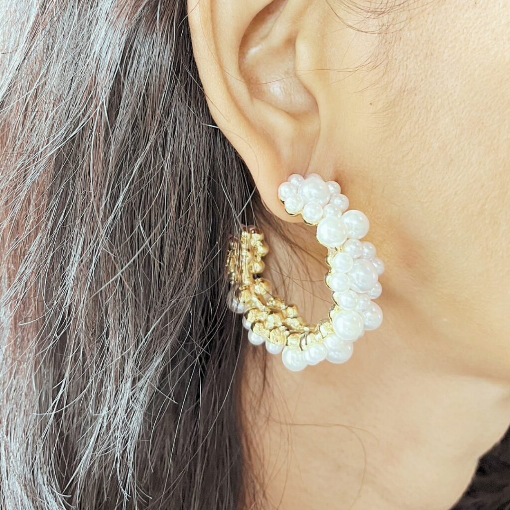 Purely Pearls – Bali Earrings