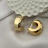 Bold Dome Hoop Studs