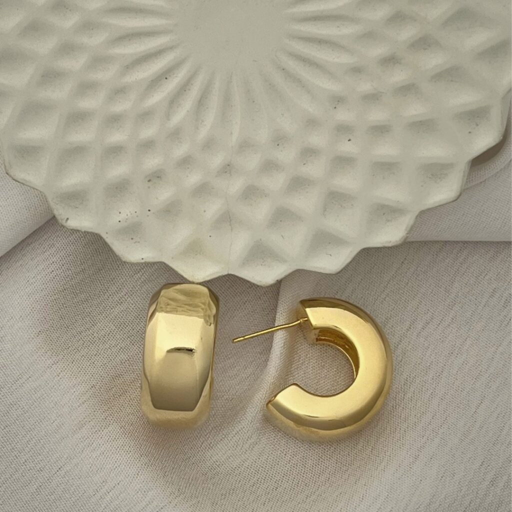 Bold Dome Hoop Studs