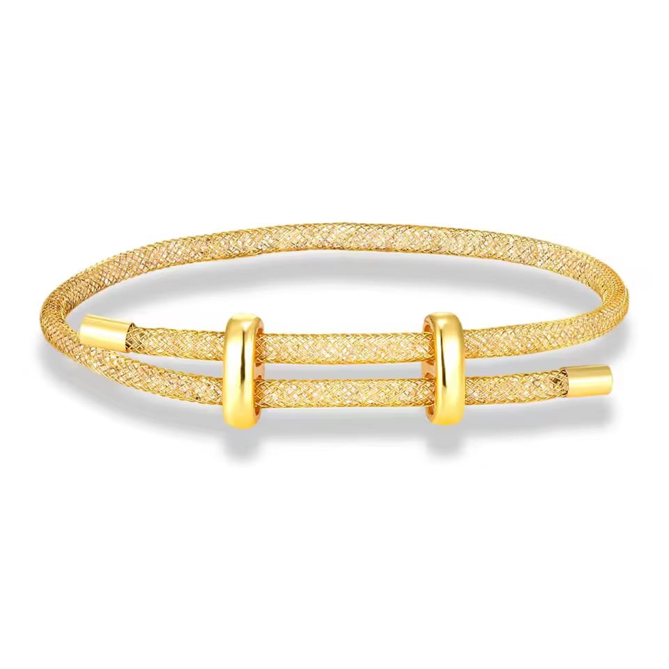 Modern Mesh Luxe Bracelet – Gold
